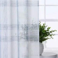 Trinity Buffalo Plaid Gingham Pattern Yarn-Dyed Short Curtains -Adesso Store GUEST cec6a3e0 3ea0 4ddb b9c0 a749889355a4
