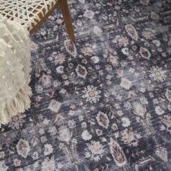 Nourison Washable Brilliance Bordered Vintage Indoor Rug -Adesso Store GUEST d383da8e 5491 40bf a7b2 6321a380c63f