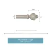 1-Inch Curtain Rod- Decorative Modern Urn Finials And Hardware- For Home Decor In Bedroom And Kitchen, 66-120-Inch By Hastings Home (Gray) -Adesso Store GUEST d4bde063 15d5 44c4 bae0 9dab7224374b