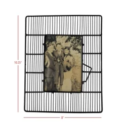 4X6 Inch Picture Frame Black Metal & Glass By Foreside Home & Garden -Adesso Store GUEST d5dbf7c0 d23d 4889 8514 fb4b7cb28d94