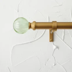 Faux Jade Ball Curtain Rod Brass - Opalhouse™ Designed With Jungalow™ -Adesso Store GUEST d7507ef0 fa5a 4b13 920f 0c72746f2e61