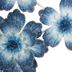 Metal Floral Wall Decor Blue - Olivia & May 10 Metal Floral Wall Decor Blue - Olivia & May -Adesso Store GUEST d8c28393 f934 4636 9a2b 98f491b0531a