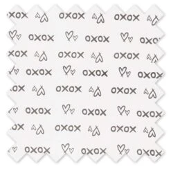 Bacati - Love Grey Kisses N Hugs Cotton Printed Single Window Curtain Panel -Adesso Store GUEST d90ca876 6214 41ea 9059 f6e58e4a1011