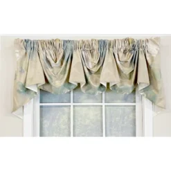 Linen Floral Empire Valance For Windows Up To 48in Or 60in By RLF Home -Adesso Store GUEST d9fc2679 264b 484d 8f82 8a54c5835e2e