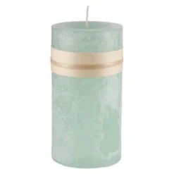 Northlight 6" Aqua Green Traditional Cylindrical Pillar Candle