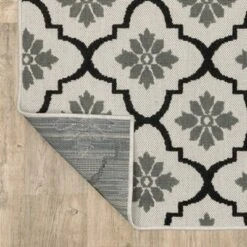 Trinity Floral Trellis Patio Area Rug Beige/Black - Captiv8e Designs 17 Trinity Floral Trellis Patio Area Rug Beige/Black - Captiv8e Designs -Adesso Store GUEST dc871d8a b22c 4e3f b8ef 11aaaea668ac