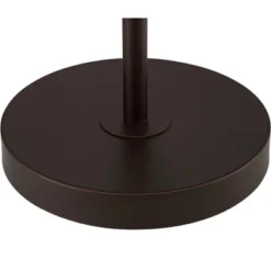 360 Lighting Caper Modern Floor Lamp With Tray Table 60 1/2" Tall Bronze USB And AC Power Outlet Off White Fabric Drum Shade For Living Room Office -Adesso Store GUEST dd881dea 6e63 427f a613 e1770e2cdf2d