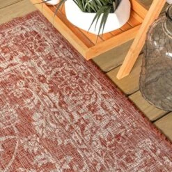 Tela Bohemian Inspired Textured Weave Floral Indoor/Outdoor Area Rug - JONATHAN Y -Adesso Store GUEST dddfcd2a d175 4fbd 8446 354d30d3f991