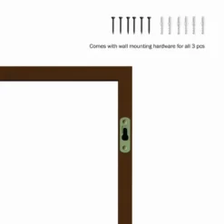 Floating Shelves- Cube Wall Shelf Set With Hidden Brackets, 3 Sizes To Display Decor, Books, Photos, More- Hardware Included By Hastings Home (Black) -Adesso Store GUEST de14dabf a452 45a5 b259 58e4d900aff0