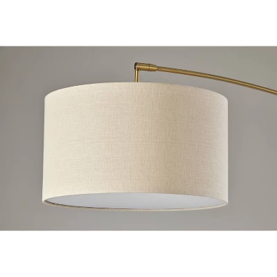 Adler Arc Floor Lamp Antique Brass - Adesso 6 Adler Arc Floor Lamp Antique Brass - Adesso - Image 4