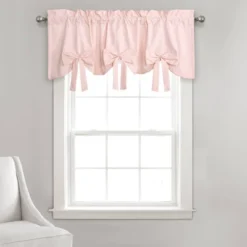 18"x52" Melody Bow Valance Blush - Lush Décor -Adesso Store GUEST df3d4d53 5577 4744 8cd2 dc0bb6042fda