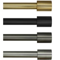 Linen Avenue Cylinder Single And Double Window Curtain Rod Set -Adesso Store GUEST e01094a5 5c6c 48d2 9188 7d0c659d7da4