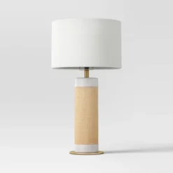Ceramic Table Lamp With Natural Wrap White - Threshold™ 10 Ceramic Table Lamp With Natural Wrap White - Threshold™ -Adesso Store GUEST e01250f9 e0e6 4ca1 99cd e9e54fdd259d