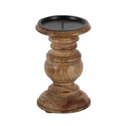 Set Of 3 Rustic Pillar Candle Holder - Olivia & May -Adesso Store GUEST e75cbeb9 95fd 4adc be23 e7284b199faa