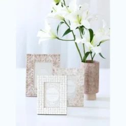 Shiraleah Ivory Ariston Woven 4x6 Picture Frame -Adesso Store GUEST e953a0ea 6098 451a b1ab ca93fde8bf10