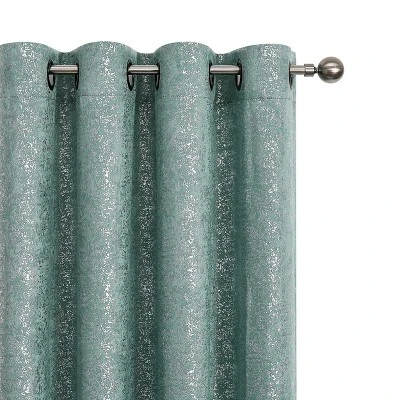 Kate Aurora 2 Pack Glam Metallic Sparkle Thermal Light Filtering Grommet Top Curtains 12 Kate Aurora 2 Pack Glam Metallic Sparkle Thermal Light Filtering Grommet Top Curtains - Image 10