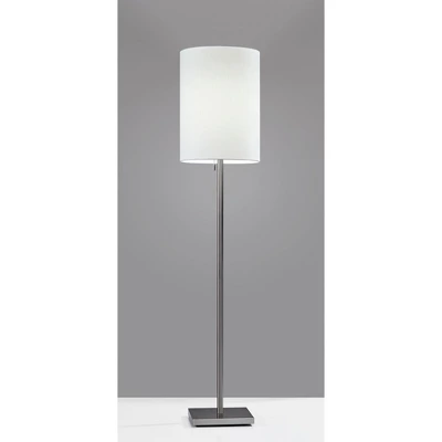 60.5" Liam Floor Lamp Silver - Adesso 3 60.5" Liam Floor Lamp Silver - Adesso
