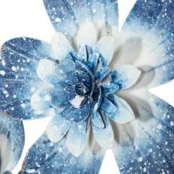 Metal Floral Wall Decor Blue - Olivia & May 11 Metal Floral Wall Decor Blue - Olivia & May -Adesso Store GUEST ed3ab3e7 2121 48a0 885e 5ca12037e147