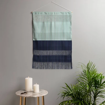 Color Poems Color Block Lines XI Fiber Wall Hanging - Deny Designs 3 Color Poems Color Block Lines XI Fiber Wall Hanging - Deny Designs