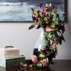 Vickerman Artificial Green And Red Wandering Jew Hanging Bush -Adesso Store GUEST f09aa498 cd60 4a58 89d3 111fce4ecd75