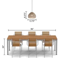 12.75" 1-Light Gloriana Pendant Rattan Brown - River Of Goods -Adesso Store GUEST f17353a9 e3c3 4592 b7a3 a824135b858c