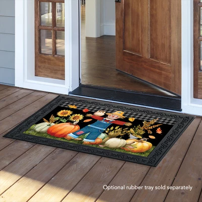 Briarwood Lane Friendly Scarecrow Autumn Doormat Pumpkins Owl Fal 4 Briarwood Lane Friendly Scarecrow Autumn Doormat Pumpkins Owl Fal - Image 2