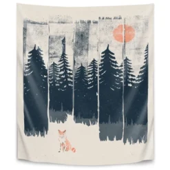 Americanflat A Fox In The Wild By NDTank Wall Tapestry -Adesso Store GUEST f3932ee1 08f2 4567 82b7 cf18065089b4