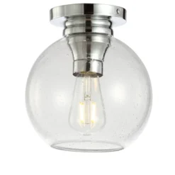 7.75" Metal/Glass Atlas Flush Mount (Includes Energy Efficient Light Bulb) - JONATHAN Y -Adesso Store GUEST f5a6c8fd 2f72 406a a0ec 4021b09332ca