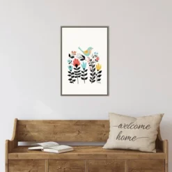 16" X 23" Folk Art Garden By Annie Bailey Art Framed Canvas Wall Art - Amanti Art -Adesso Store GUEST f5ea87a8 f254 4b17 8e38 3cd14fc1ba79