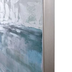 Aqua Horizon Hand Painted Framed Canvas Blue - StyleCraft -Adesso Store GUEST f6458ba0 642d 4d1a ab03 9898c4b6f55f