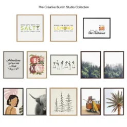 18" X 40" Sylvie Herd Of Highland Cows By The Creative Bunch Studio Framed Canvas Black/White - Kate & Laurel All Things Decor -Adesso Store GUEST f6b1756a 1106 458c ac76 dafcec315f1e