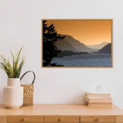 23" X 16" Scenic View Of The Columbia River Gorge By David Frazier Danita Delimont Framed Canvas Wall Art - Amanti Art -Adesso Store GUEST f6c9c6a9 81ef 4d34 8805 6447d20f3d60