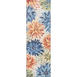 NuLOOM Rosana Floral Machine Washable Indoor/Outdoor Area Rug -Adesso Store GUEST f7016a4d 3184 48d3 9a88 095d97bbe701