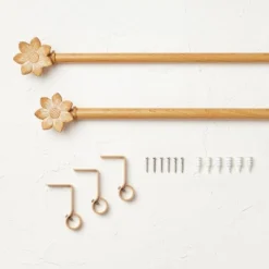 Flower Faux Wood Curtain Rod Natural Wood - Opalhouse™ Designed With Jungalow™ 8 Flower Faux Wood Curtain Rod Natural Wood - Opalhouse™ Designed With Jungalow™ -Adesso Store GUEST f708ce89 3ca5 424d 80e2 a01cb7dd58aa
