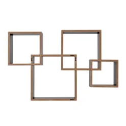 28.35" X 18" Blocchetto Intersecting Cubes Wall Shelf Unit - Danya B. -Adesso Store GUEST f7c3366d 4162 4e8e 8abe 10481b5e908e