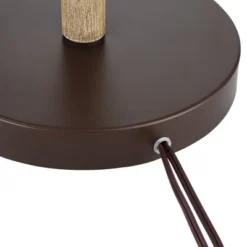 Franklin Iron Works Plymouth Rustic Farmhouse Torchiere Floor Lamp With Side Lights 72" Tall Bronze Faux Wood Mica Shade For Living Room Reading House -Adesso Store GUEST f849abac 4931 41e6 b639 aaef65ce6d60