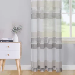 Trinity Farmhouse Striped Voile Semi Sheer Curtains -Adesso Store GUEST fa4f9dc8 fb78 43c3 aacc 92a5e529722c