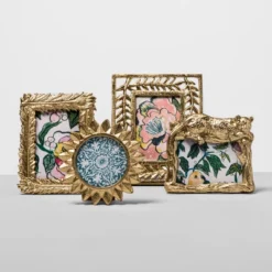 4" X 4" Cast Sunburst Frame Gold - Opalhouse™ -Adesso Store GUEST fd37b239 5c24 4dd7 9ffd e03c865a7260