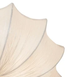 Possini Euro Design Planetarium Modern Ceiling Light Flush Mount Fixture 21" Wide Chrome 3-Light Ivory Fabric Scalloped Bowl For Bedroom Living Room -Adesso Store GUEST fd8076fb ba15 40d9 afa8 c61ce1a5f194