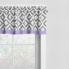 Bacati - Love Grey/Lilac Window Valance