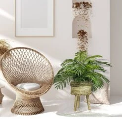 32" X 24" Artificial Palm Plant In Basket Stand - LCG Florals -Adesso Store GUEST fdec9840 365e 43e5 9e31 ef141fb4bf44